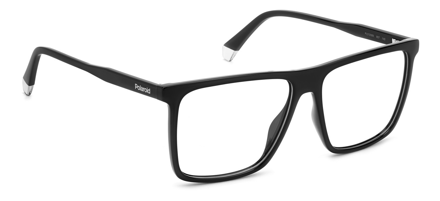 Eyeglasses Polaroid Pld D589 110062 807 color black shape rectangle 