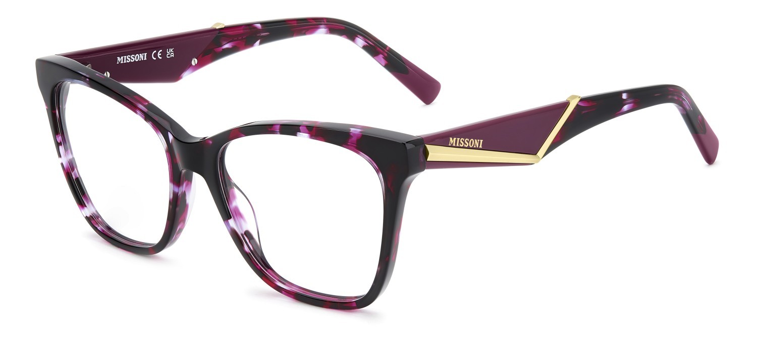 Occhiali da vista Missoni Mis 0249 110066 C4B colore havana fuchsia forma cat eye 