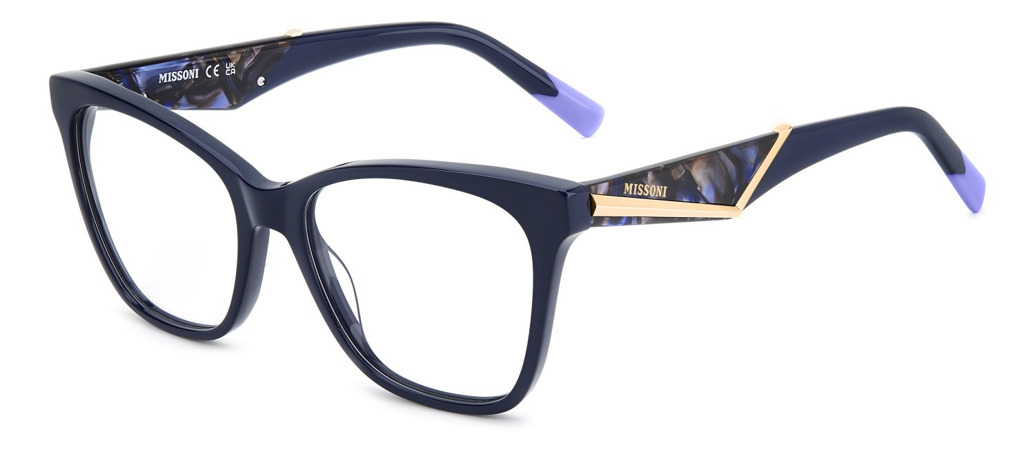Occhiali da vista Missoni Mis 0249 110066 PJP colore blue forma cat eye 