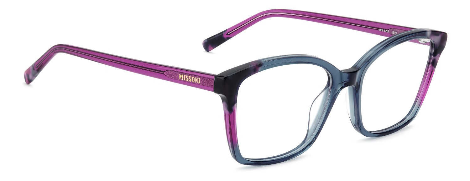 Occhiali da vista Missoni Mis 0252 110068 JBW colore blue havana forma cat eye 
