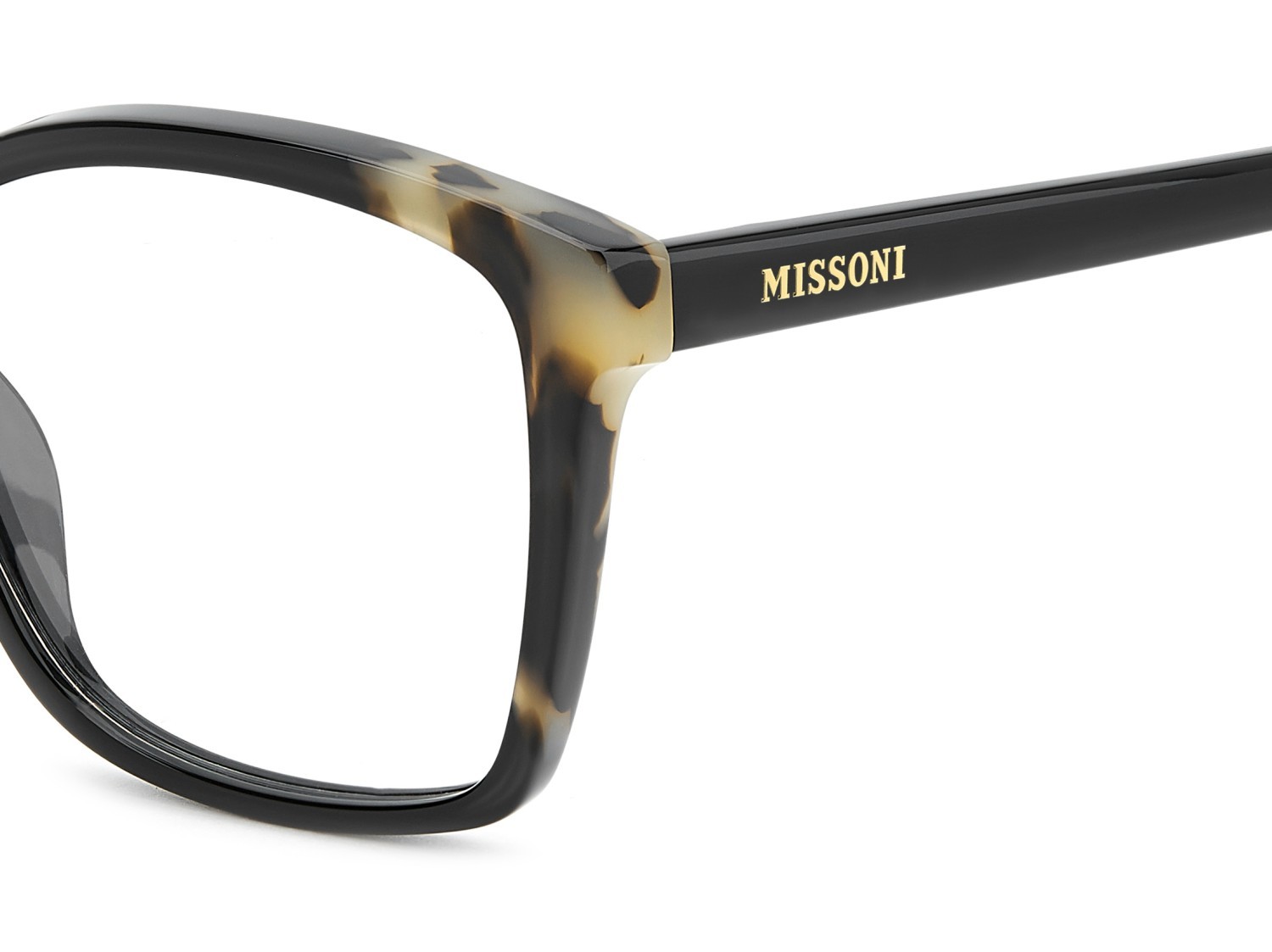 Occhiali da vista Missoni Mis 0252 110068 WR7 colore black havana forma cat eye 