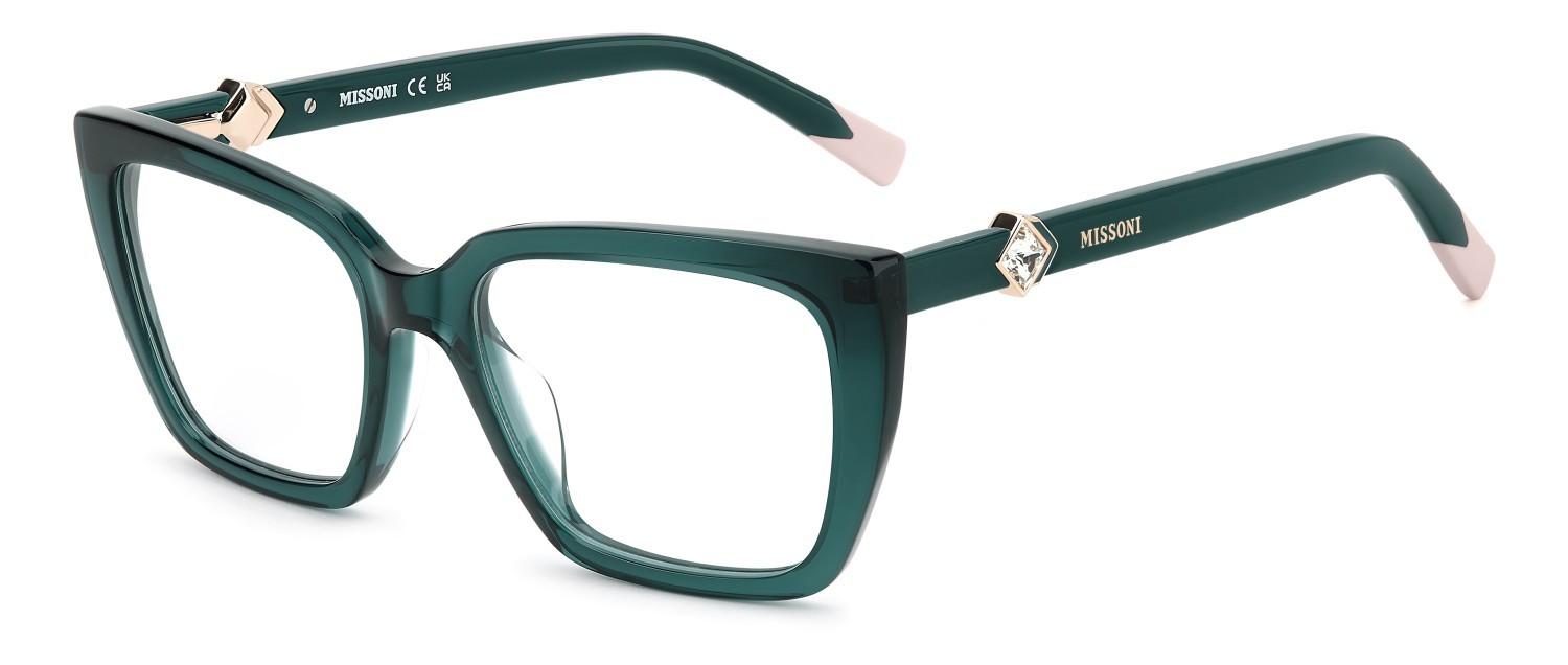 Occhiali da vista Missoni Mis 0254/G 110070 ZI9 colore teal forma quadrato 