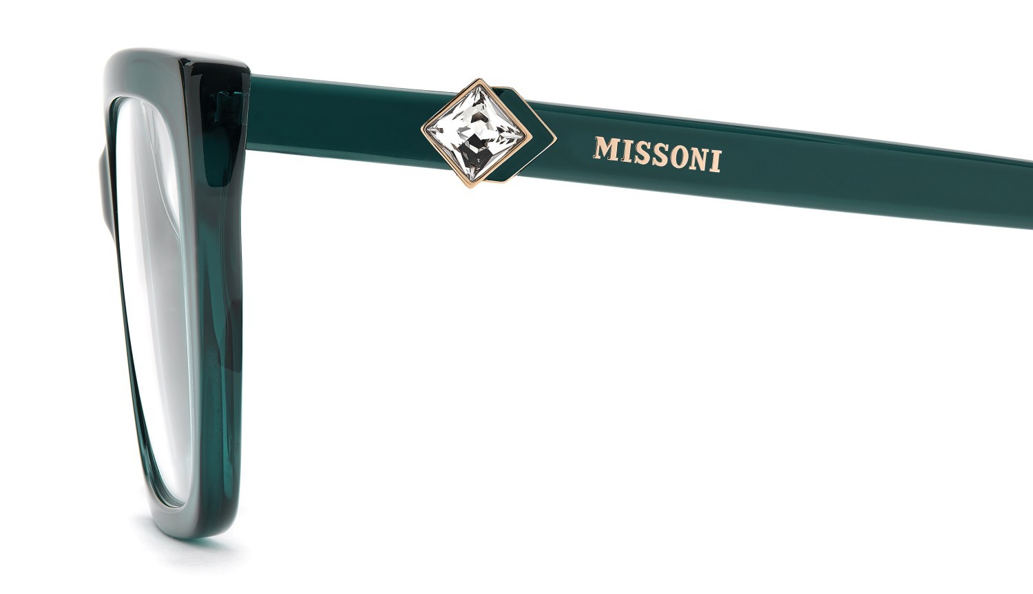 Occhiali da vista Missoni Mis 0254/G 110070 ZI9 colore teal forma quadrato 