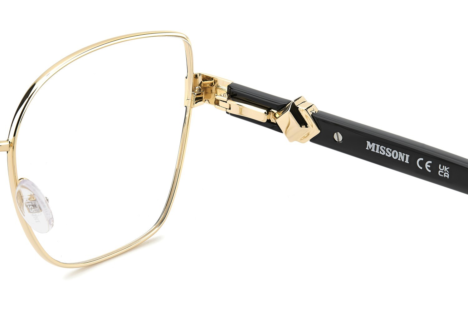 Brillen Missoni Mis 0255 110071 RHL farbe gold black 2 form cat-eye 