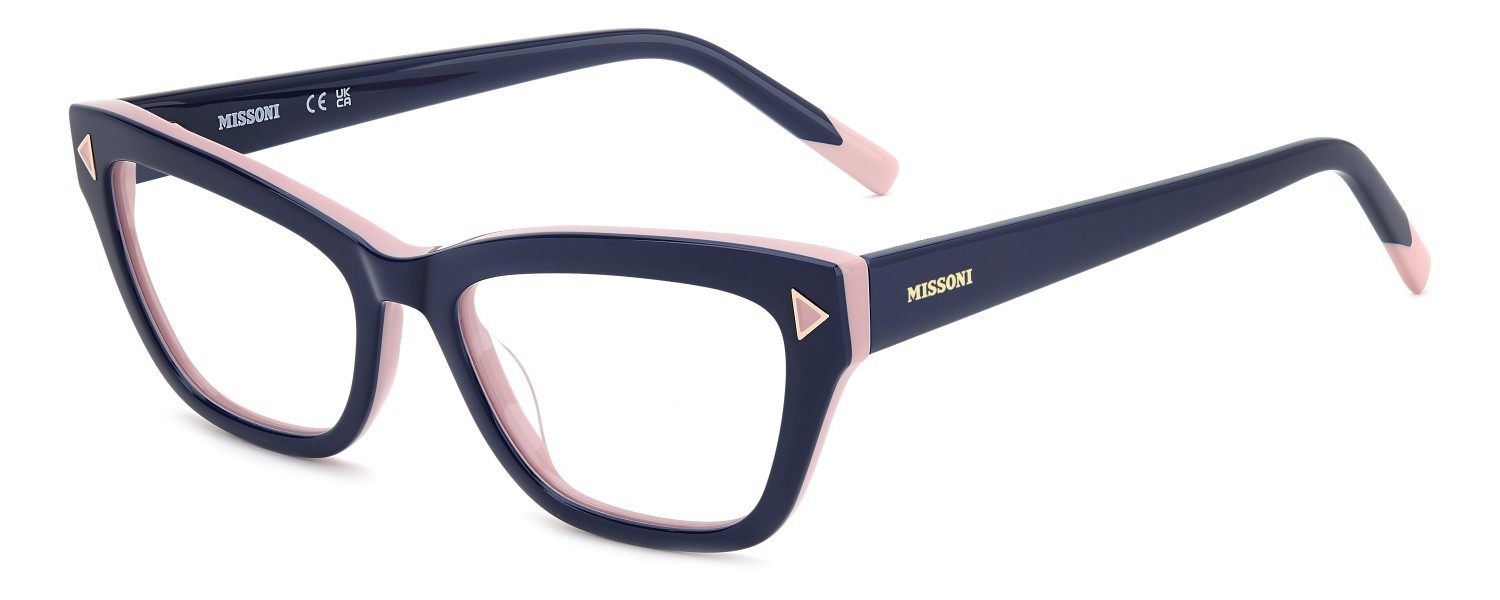 Brillen Missoni Mis 0261 110074 BR0 farbe blue pink form cat-eye 