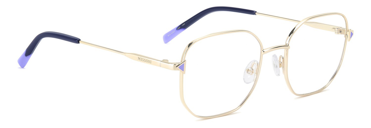 Occhiali da vista Missoni Mis 0262 110075 J5G colore gold forma quadrato 