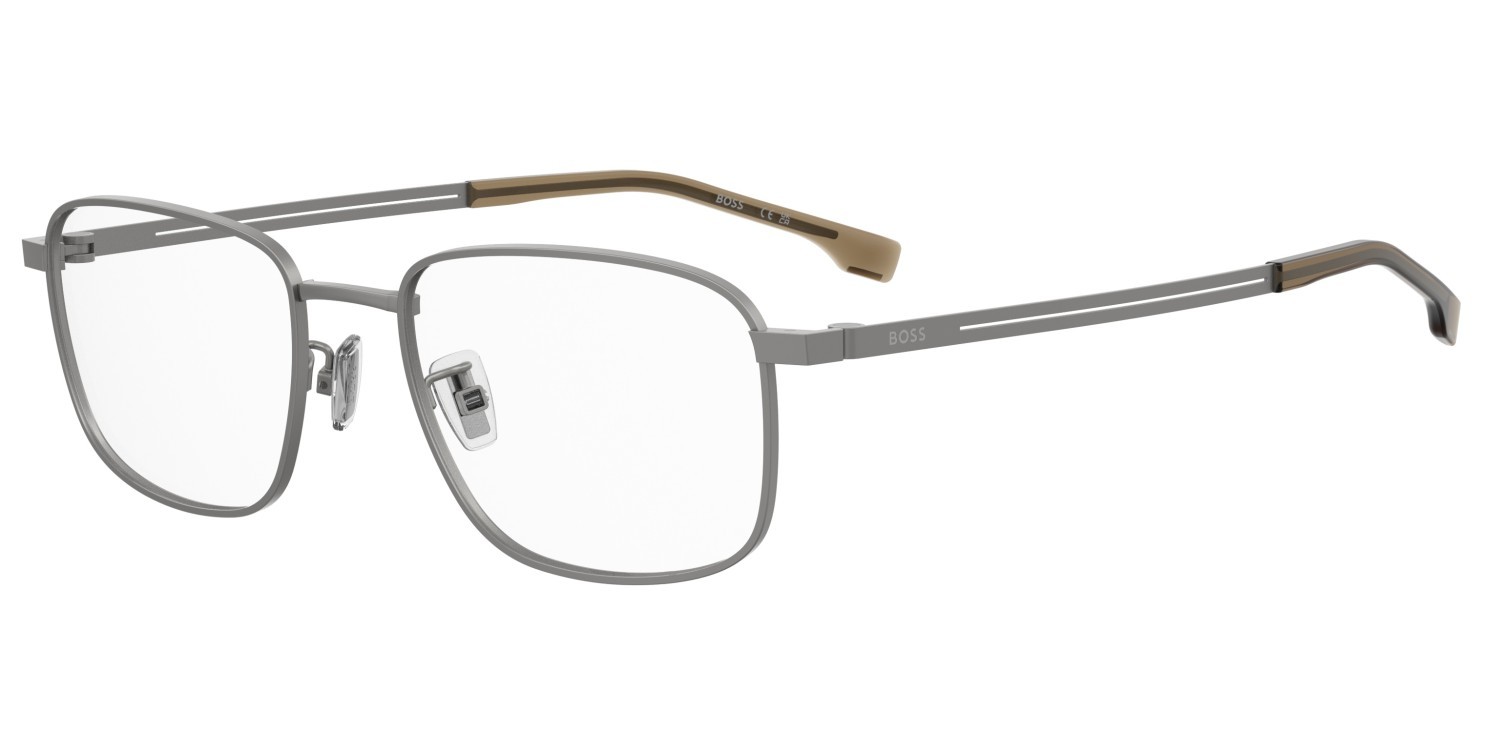 Eyeglasses Hugo Boss 1821/G 110076 R81 color matte ruthenium shape rectangle 