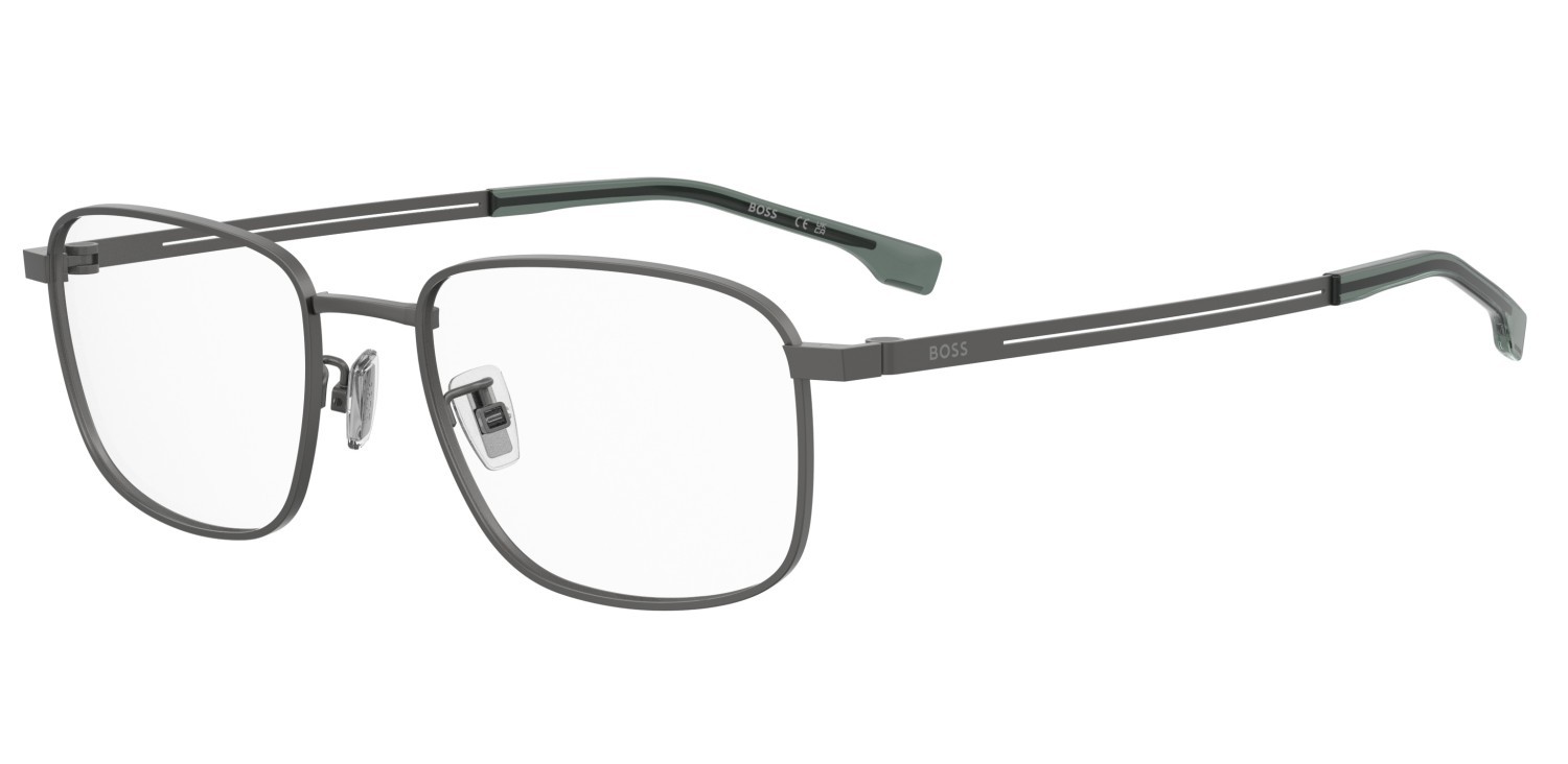 Eyeglasses Hugo Boss 1821/G 110076 SVK color matte ruthenium black shape rectangle 