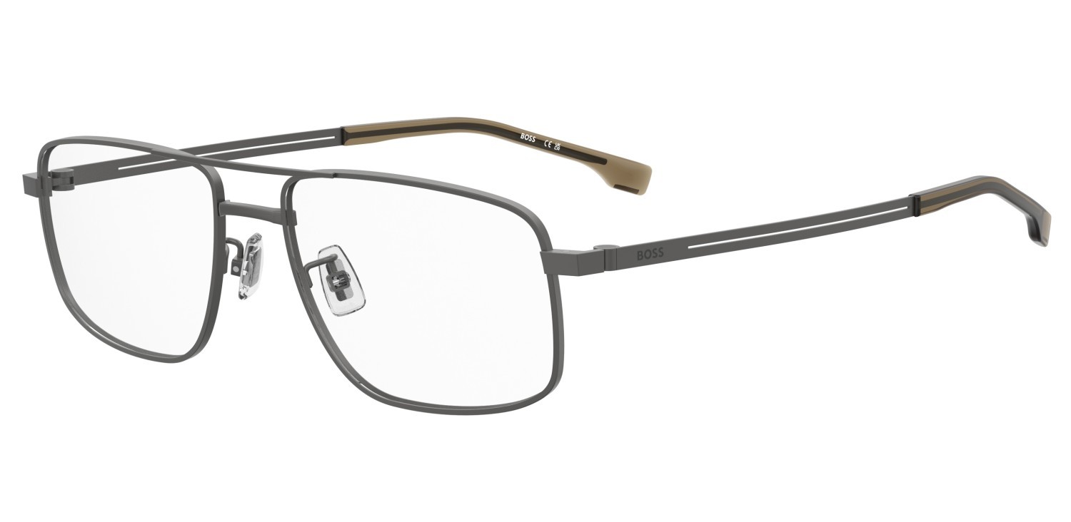 Eyeglasses Hugo Boss 1822/G 110077 SVK color matte ruthenium black shape navigator 
