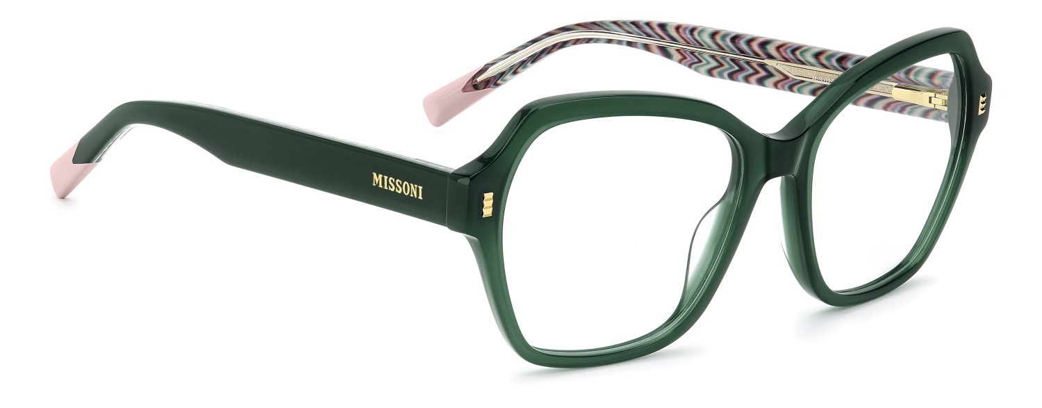 Occhiali da vista Missoni Mis 0258 110080 1ED colore green forma farfalla 