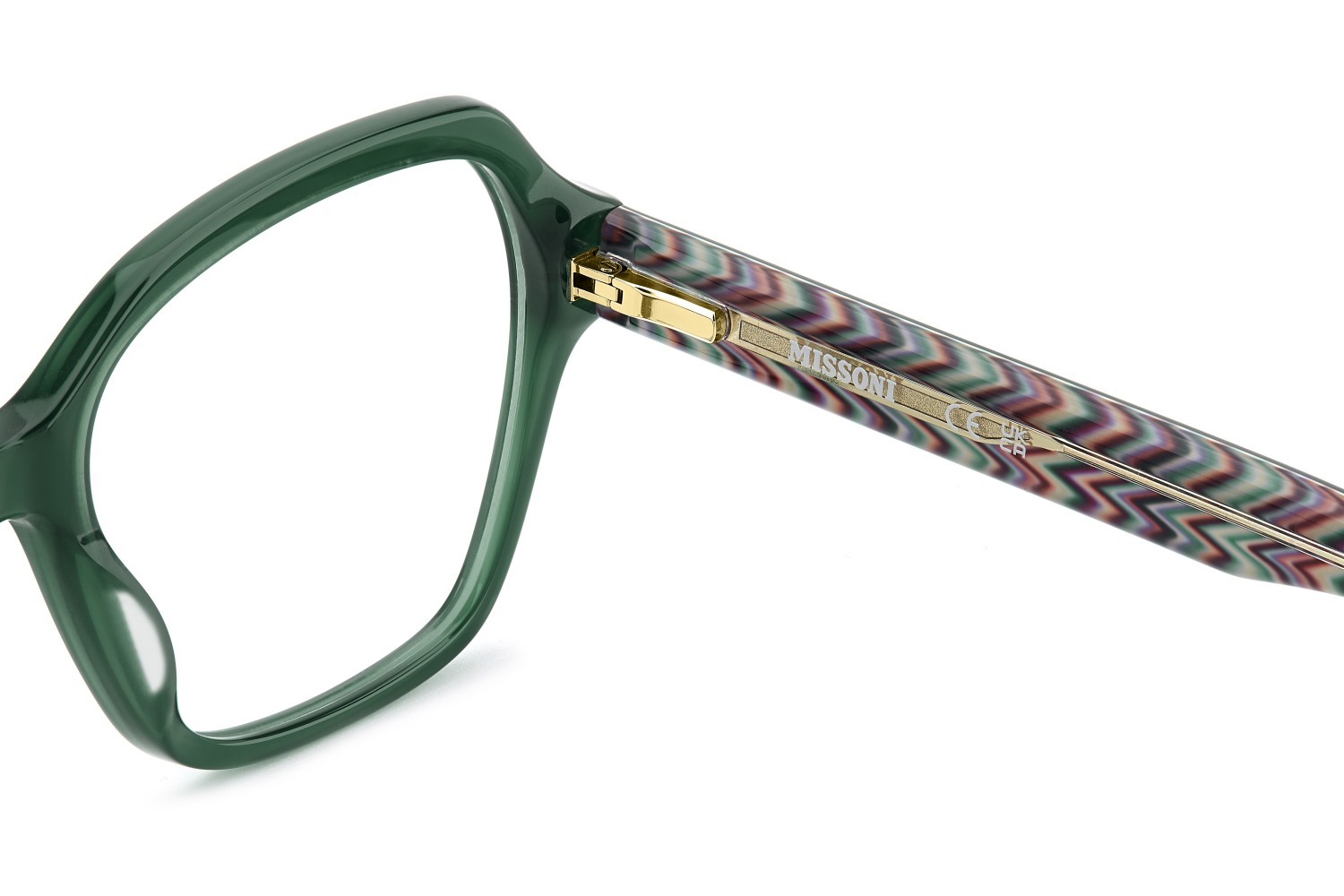 Occhiali da vista Missoni Mis 0258 110080 1ED colore green forma farfalla 