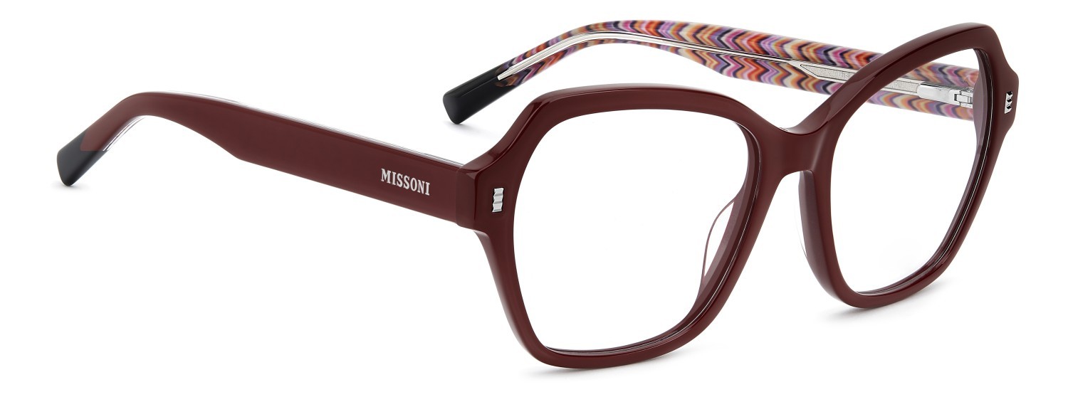 Occhiali da vista Missoni Mis 0258 110080 LHF colore burgundy 2 forma farfalla 
