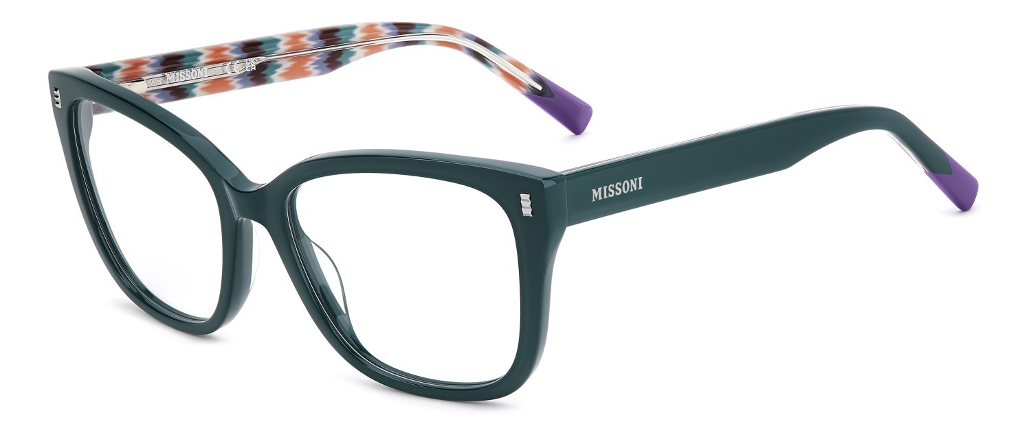 Occhiali da vista Missoni Mis 0259 110081 ZI9 colore teal forma quadrato 