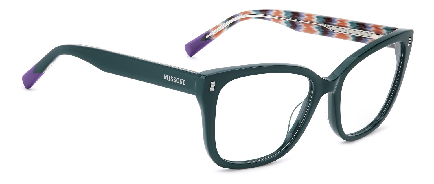 Occhiali da vista Missoni Mis 0259 110081 ZI9 colore teal forma quadrato 