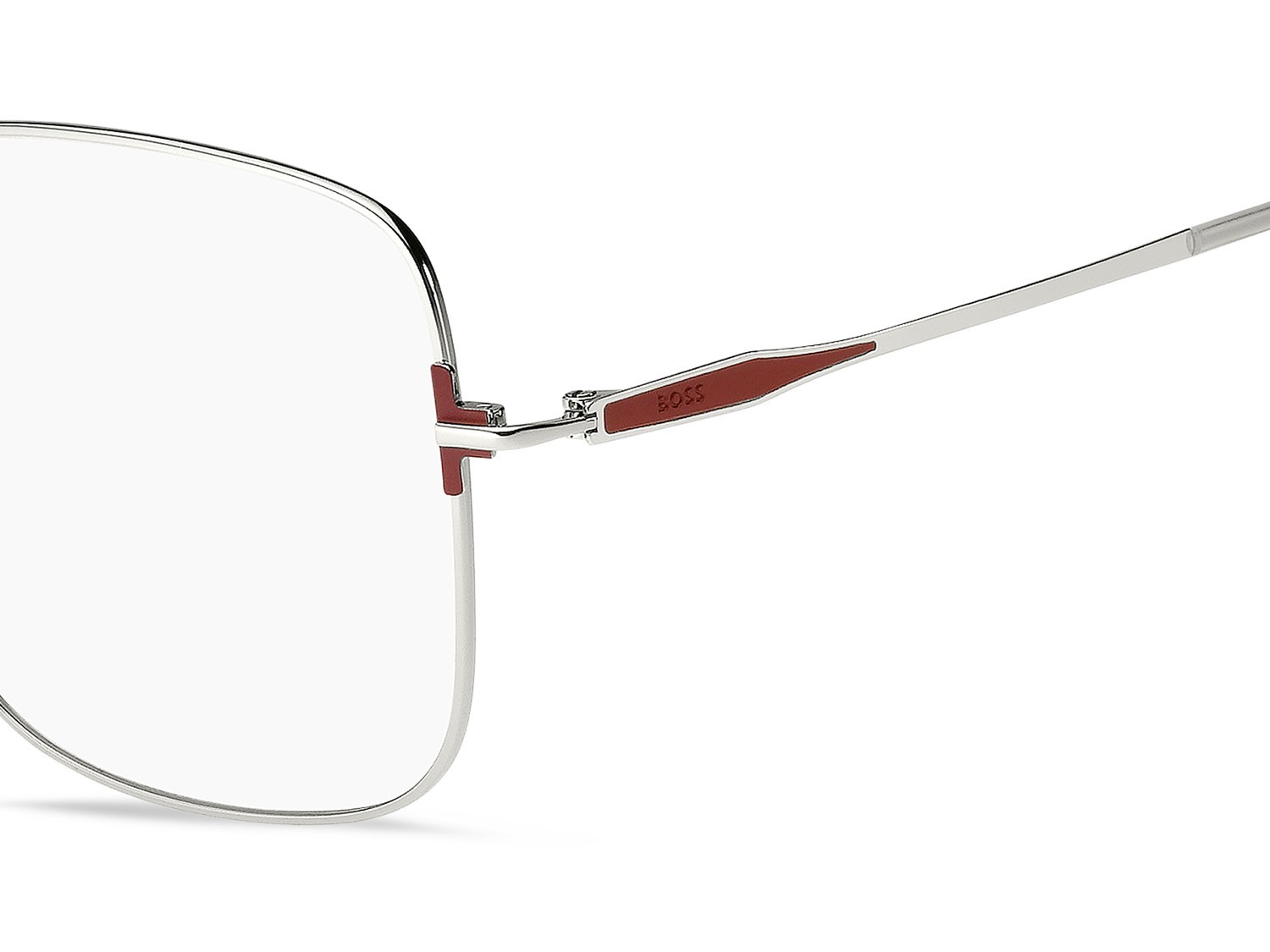 Occhiali da vista Hugo Boss 1866 110082 KWX colore palladium red forma quadrato 