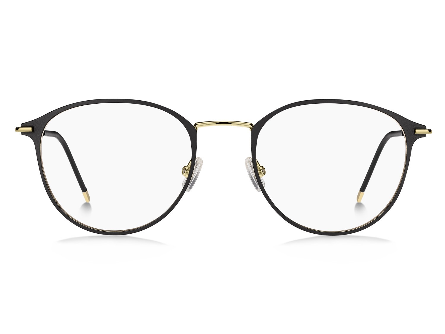 Eyeglasses Hugo Boss 1867 110083 I46 color matte black gold shape pantos 