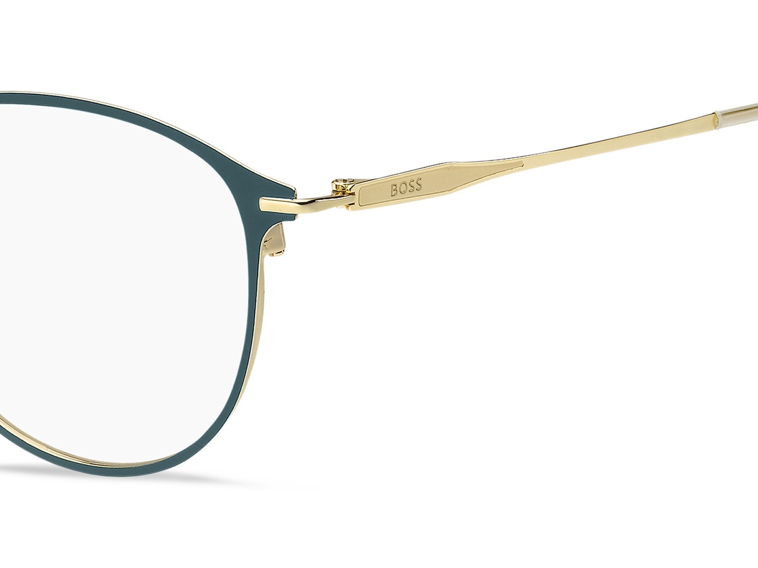 Occhiali da vista Hugo Boss 1867 110083 OGA colore gold teal forma pantos 