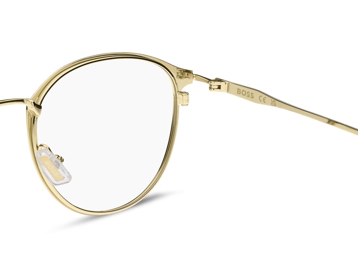 Occhiali da vista Hugo Boss 1867 110083 OGA colore gold teal forma pantos 