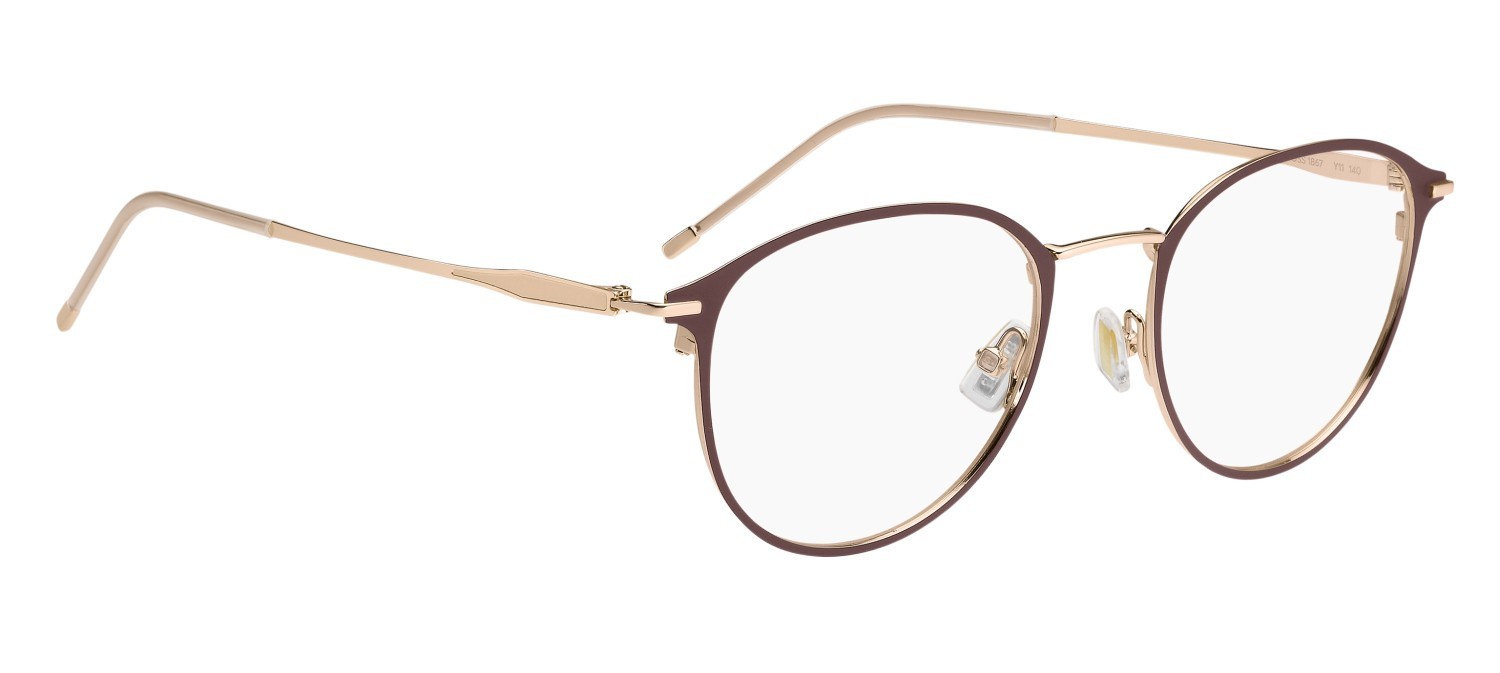 Eyeglasses Hugo Boss 1867 110083 Y11 color gold red shape pantos 