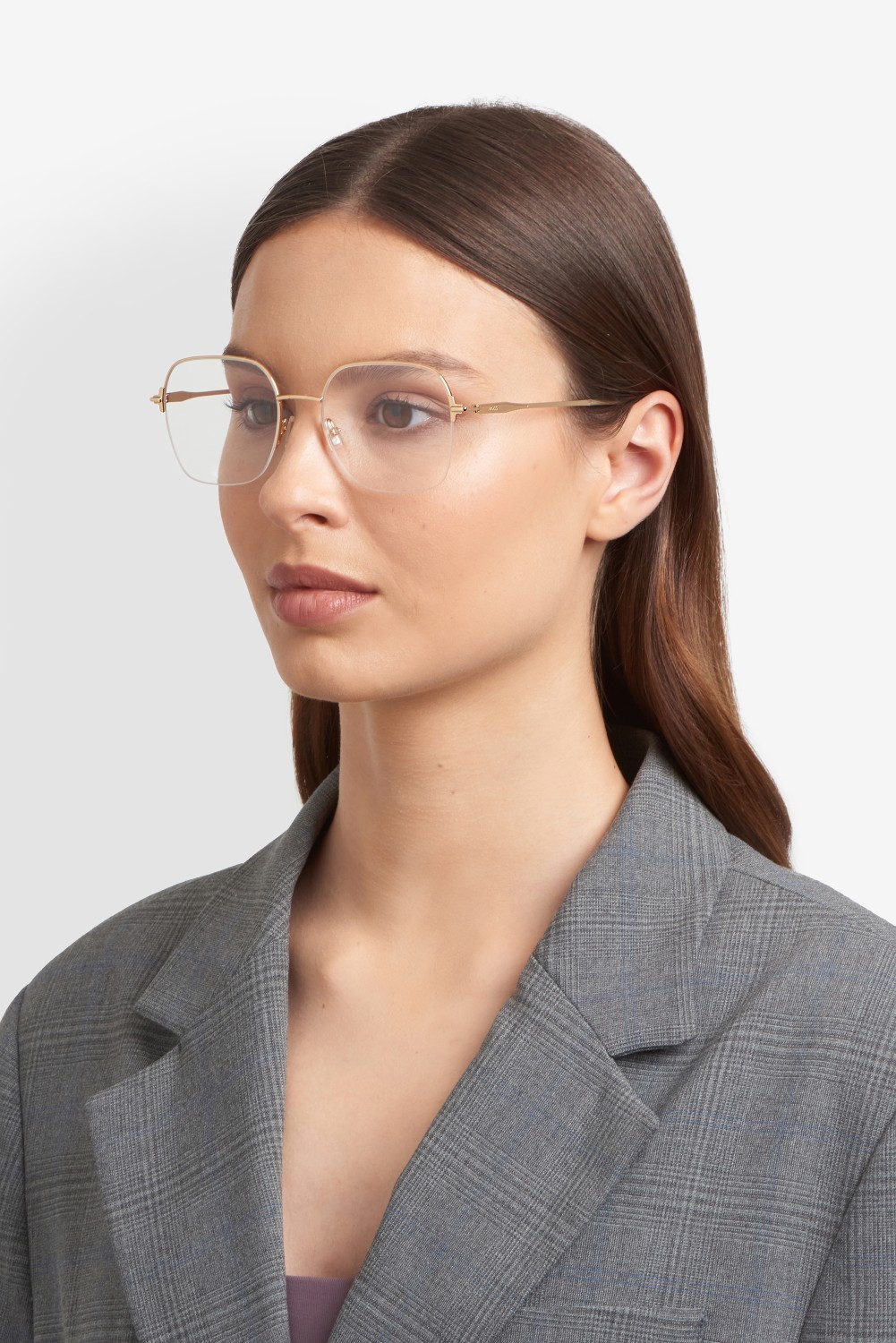 Eyeglasses Hugo Boss 1868 110084 000 color rose gold shape square 