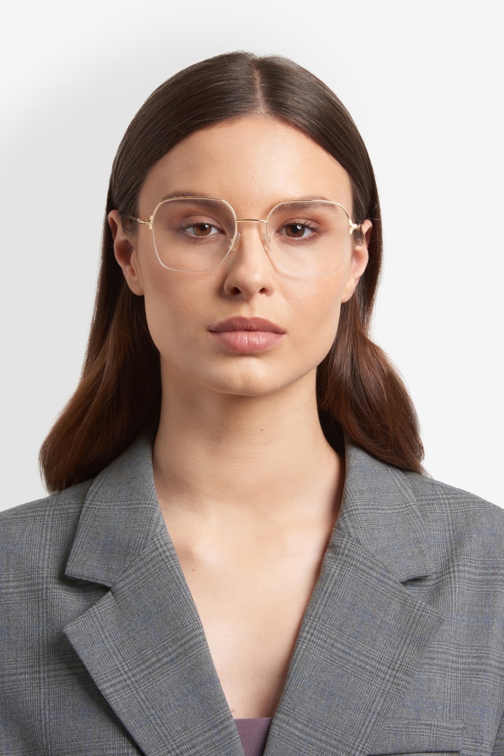 Eyeglasses Hugo Boss 1868 110084 000 color rose gold shape square 