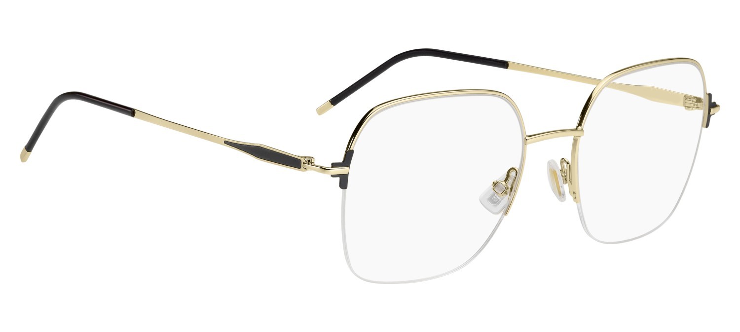 Occhiali da vista Hugo Boss 1868 110084 I46 colore matte black gold forma quadrato 