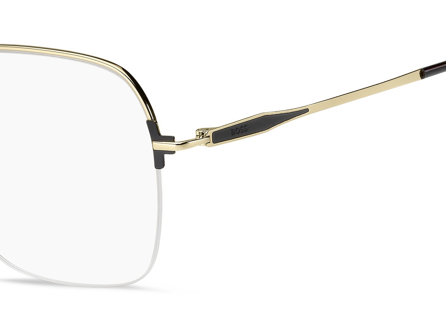 Occhiali da vista Hugo Boss 1868 110084 I46 colore matte black gold forma quadrato 