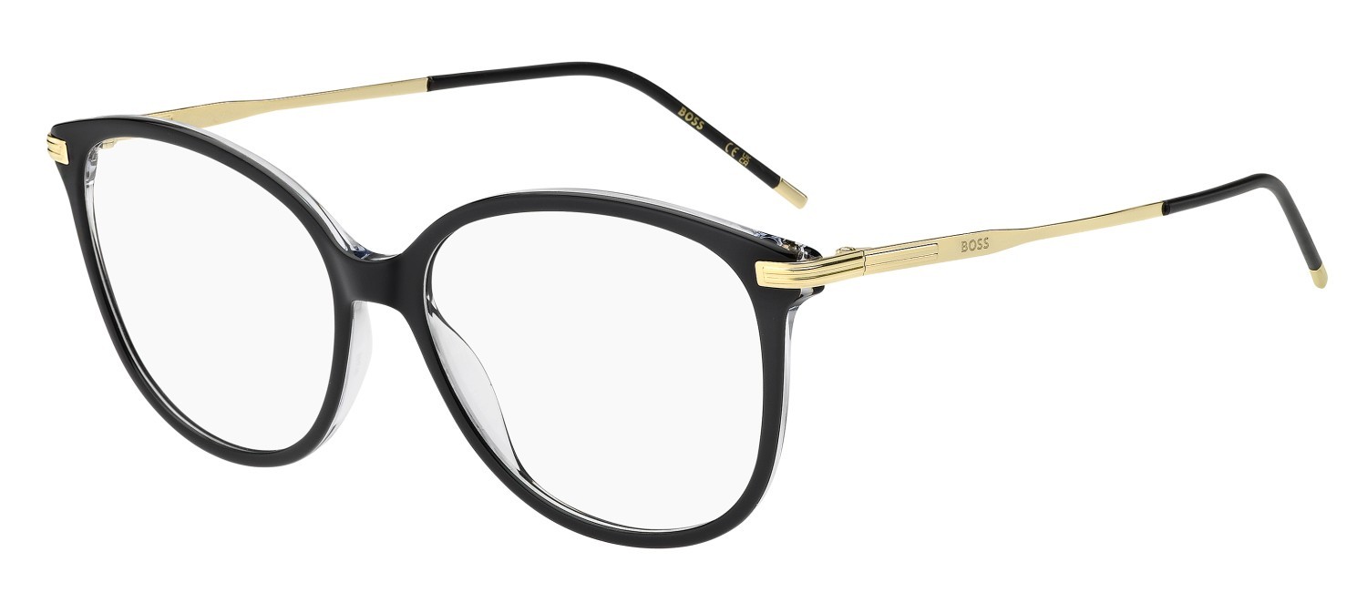 Occhiali da vista Hugo Boss 1863 110085 7C5 colore black crystal forma rotondo 
