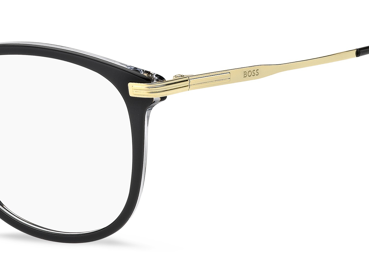 Occhiali da vista Hugo Boss 1863 110085 7C5 colore black crystal forma rotondo 