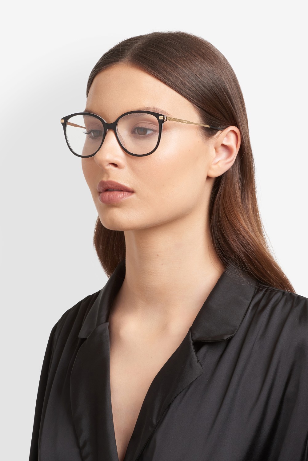 Occhiali da vista Hugo Boss 1863 110085 7C5 colore black crystal forma rotondo 