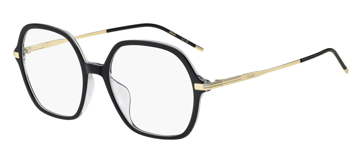 Eyeglasses Hugo Boss 1864/G 110086 7C5 color black crystal shape square 