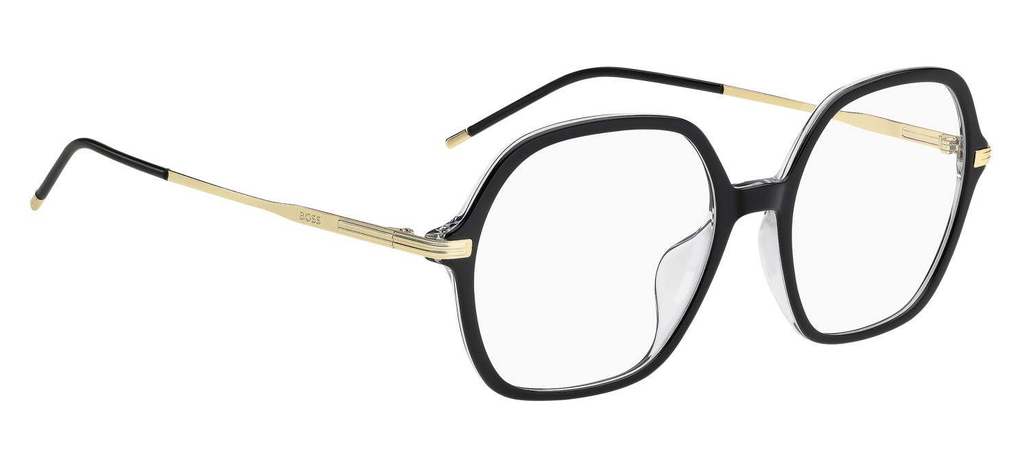 Eyeglasses Hugo Boss 1864/G 110086 7C5 color black crystal shape square 