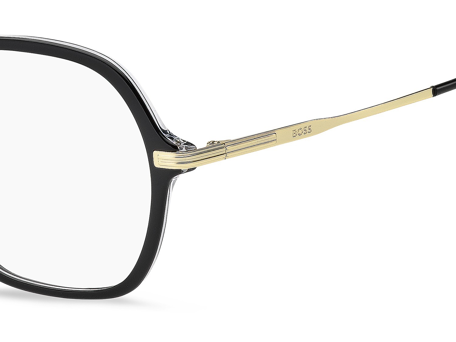 Eyeglasses Hugo Boss 1864/G 110086 7C5 color black crystal shape square 