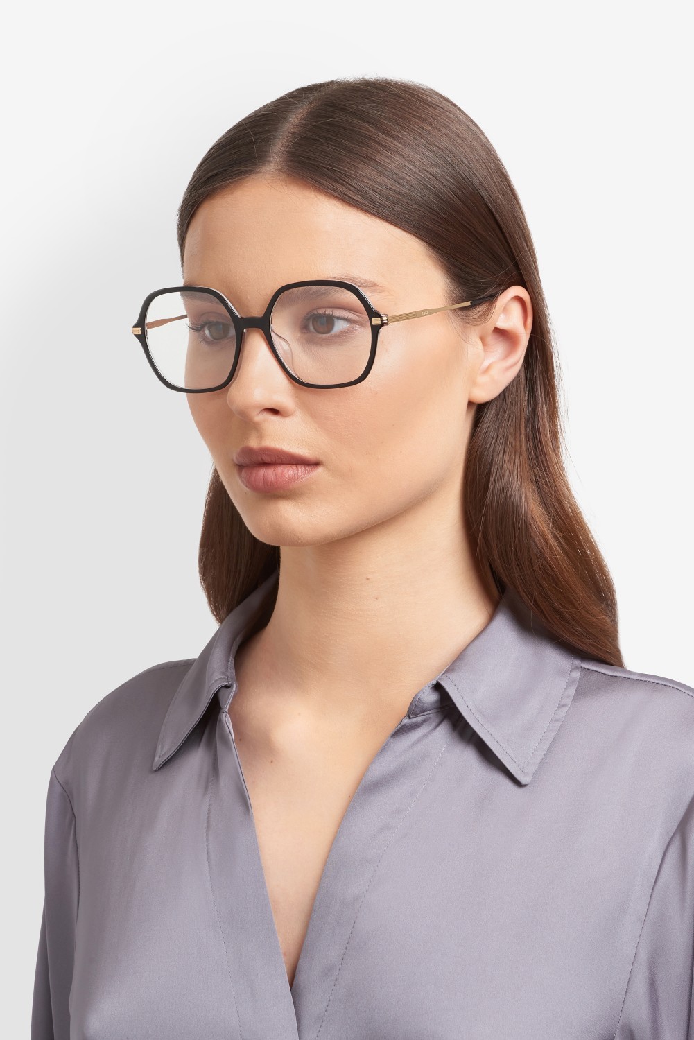 Eyeglasses Hugo Boss 1864/G 110086 7C5 color black crystal shape square 
