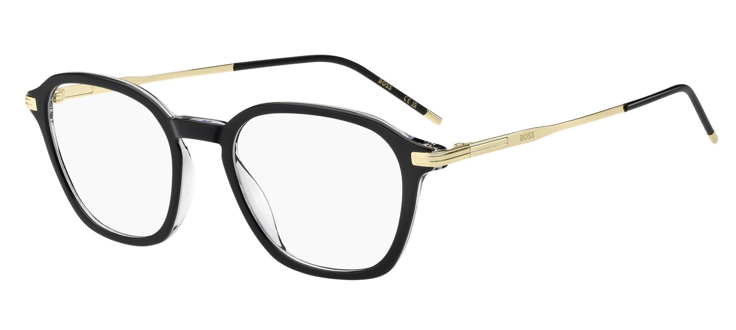 Eyeglasses Hugo Boss 1865 110088 7C5 color black crystal shape rectangle 