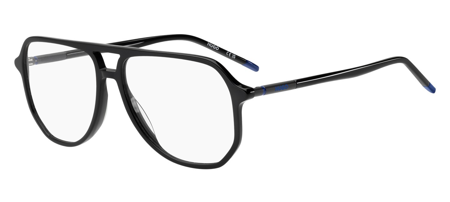 Eyeglasses Hugo Hg 1376 110092 807 color black shape aviator 