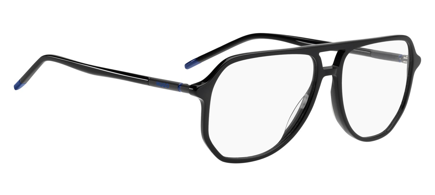 Eyeglasses Hugo Hg 1376 110092 807 color black shape aviator 