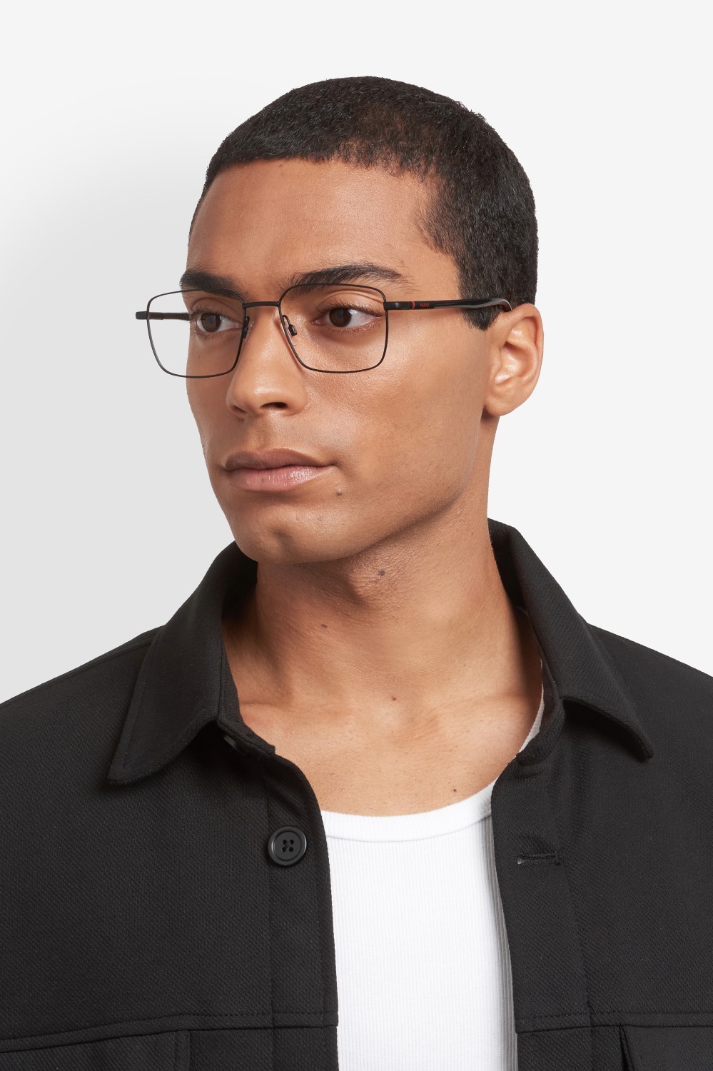 Eyeglasses Hugo Hg 1379 110094 003 color matte black shape rectangle 