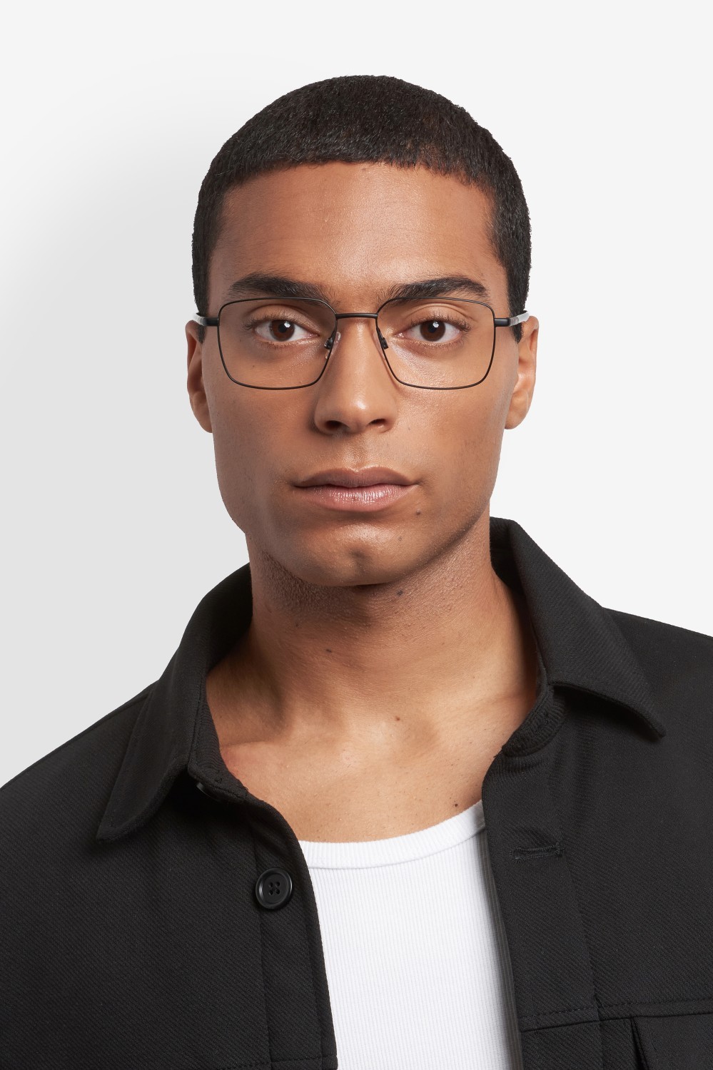 Eyeglasses Hugo Hg 1379 110094 003 color matte black shape rectangle 