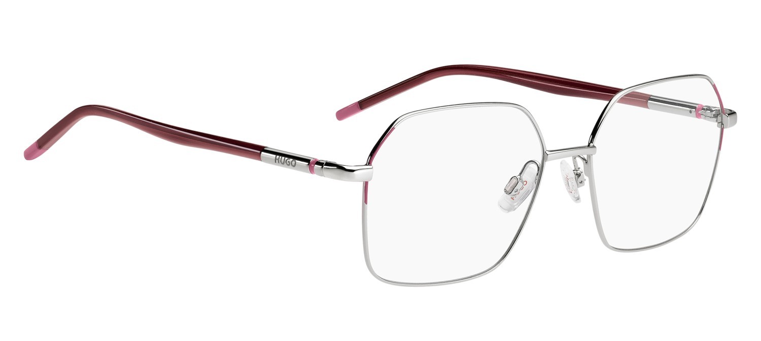 Eyeglasses Hugo Hg 1382 110095 3YZ color palladium pink shape rectangular 