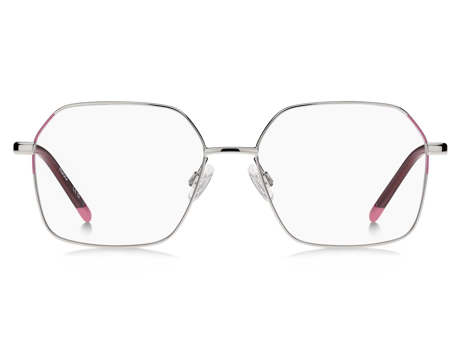 Eyeglasses Hugo Hg 1382 110095 3YZ color palladium pink shape rectangular 