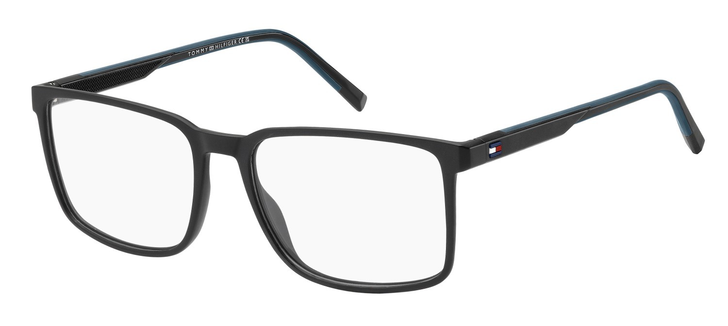 Occhiali da vista Tommy Hilfiger Th 2282 110101 ETJ colore black teal forma rettangolare 