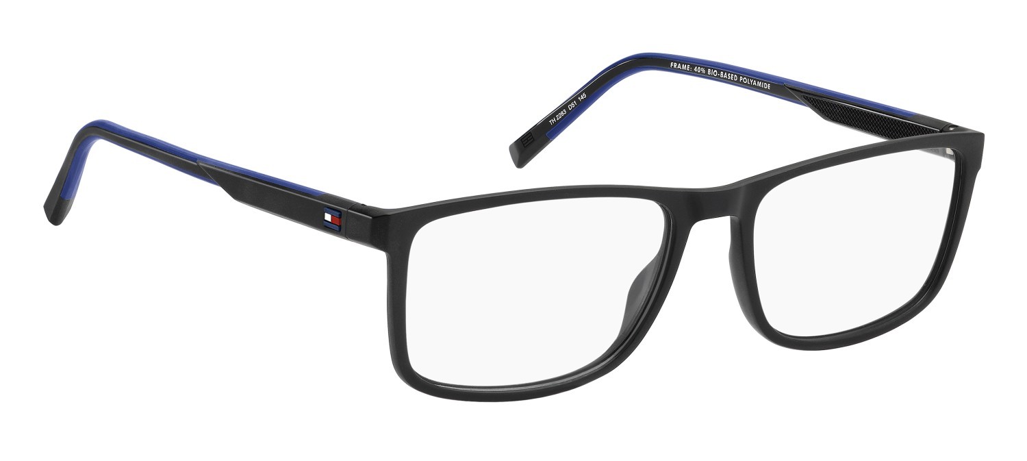 Eyeglasses Tommy Hilfiger Th 2283 110102 D51 color black blue shape rectangle 