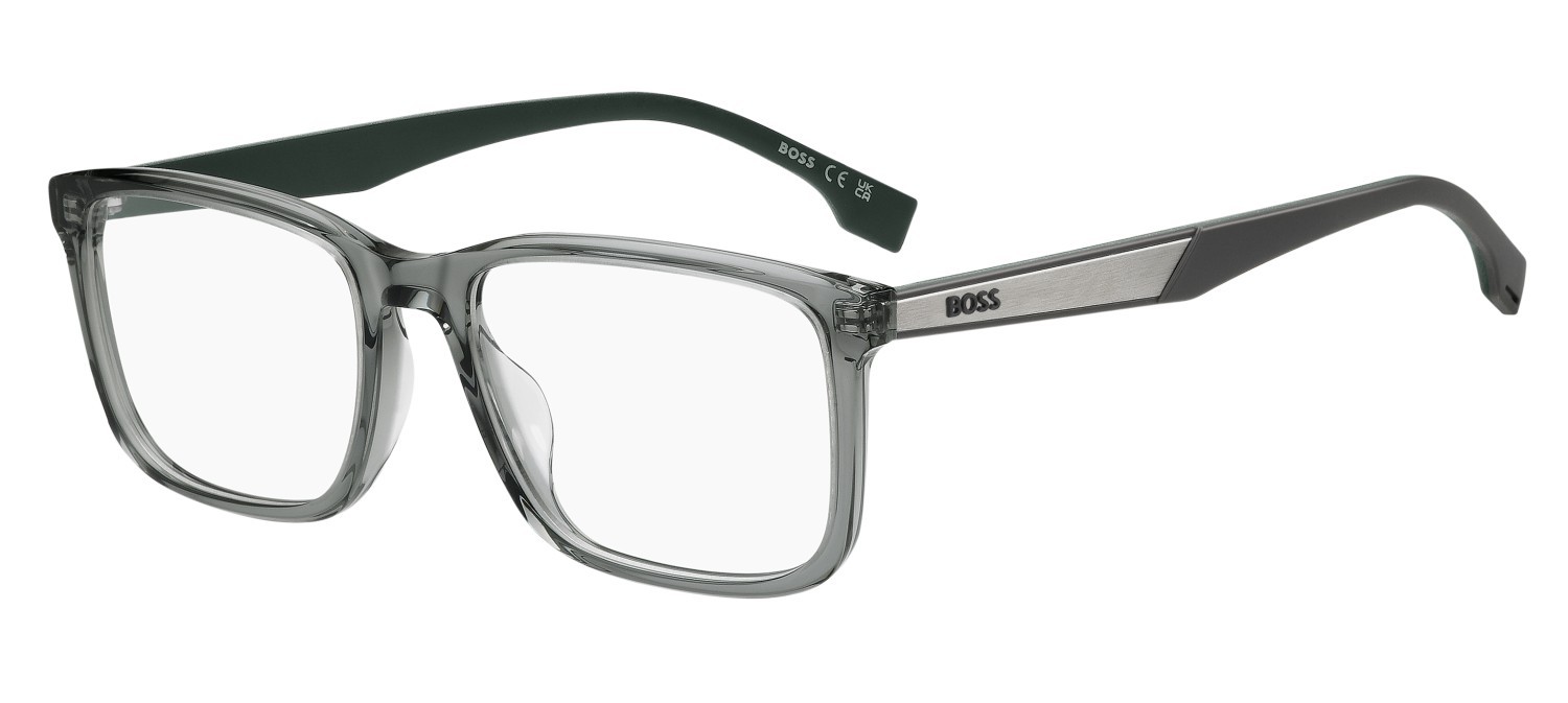 Eyeglasses Hugo Boss 1827/G 110108 3U5 color grey green shape rectangle 