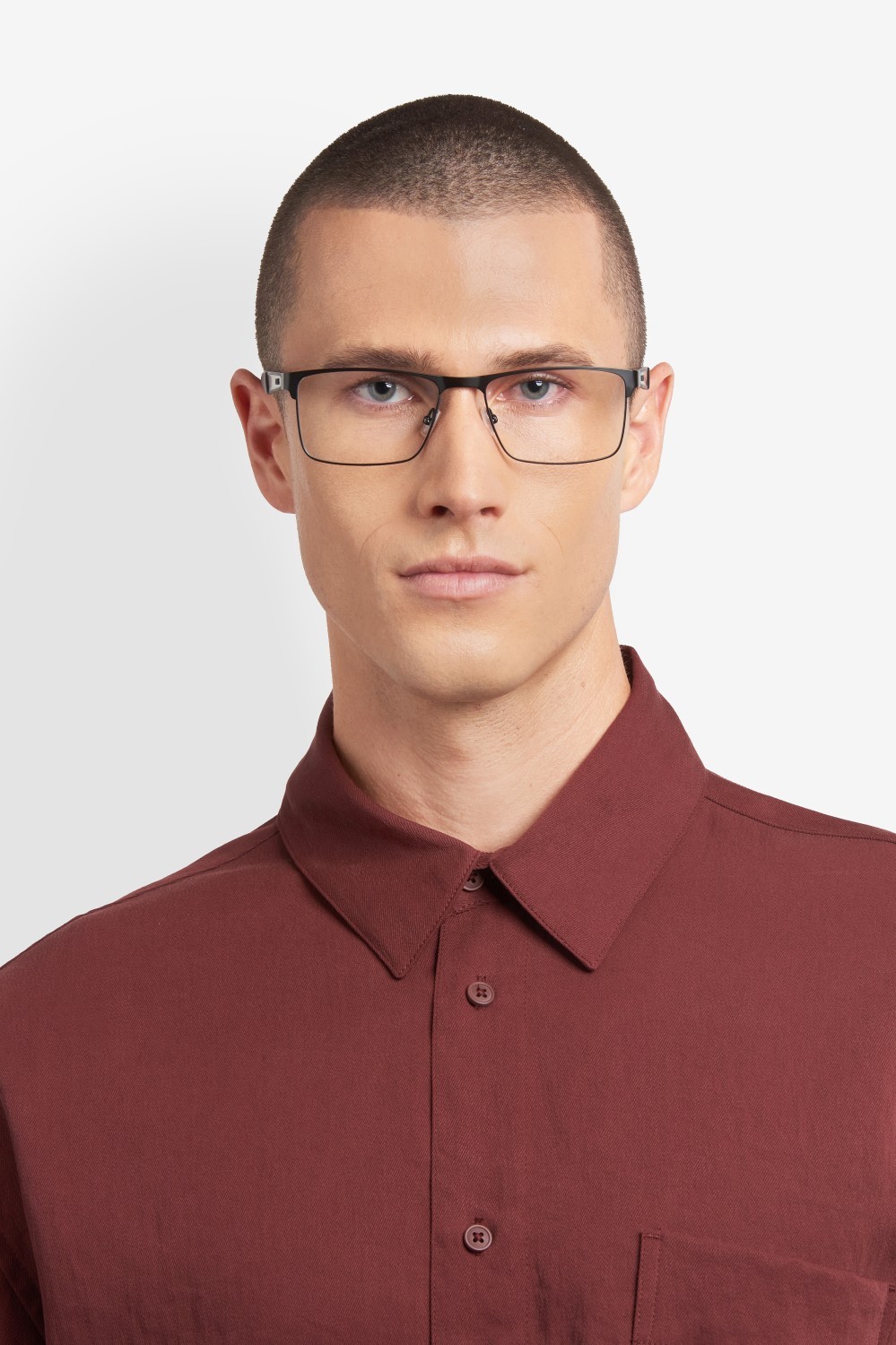 Eyeglasses Hugo Boss 1829 110109 003 color matte black shape square 