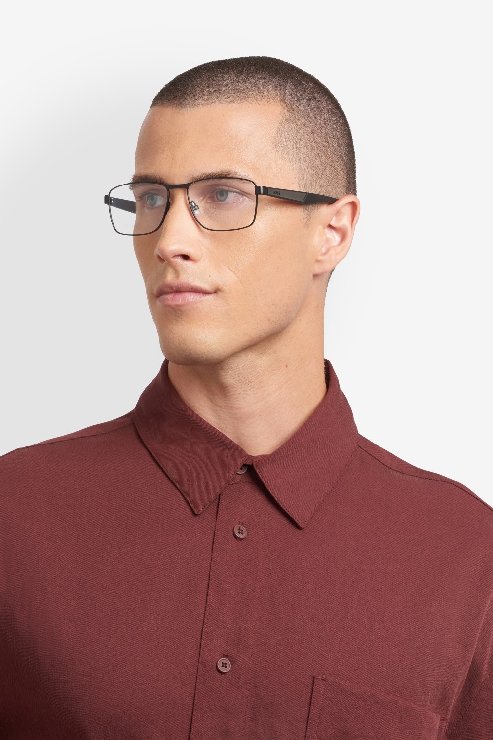 Occhiali da vista Hugo Boss 1830 110111 003 colore matte black forma quadrato 