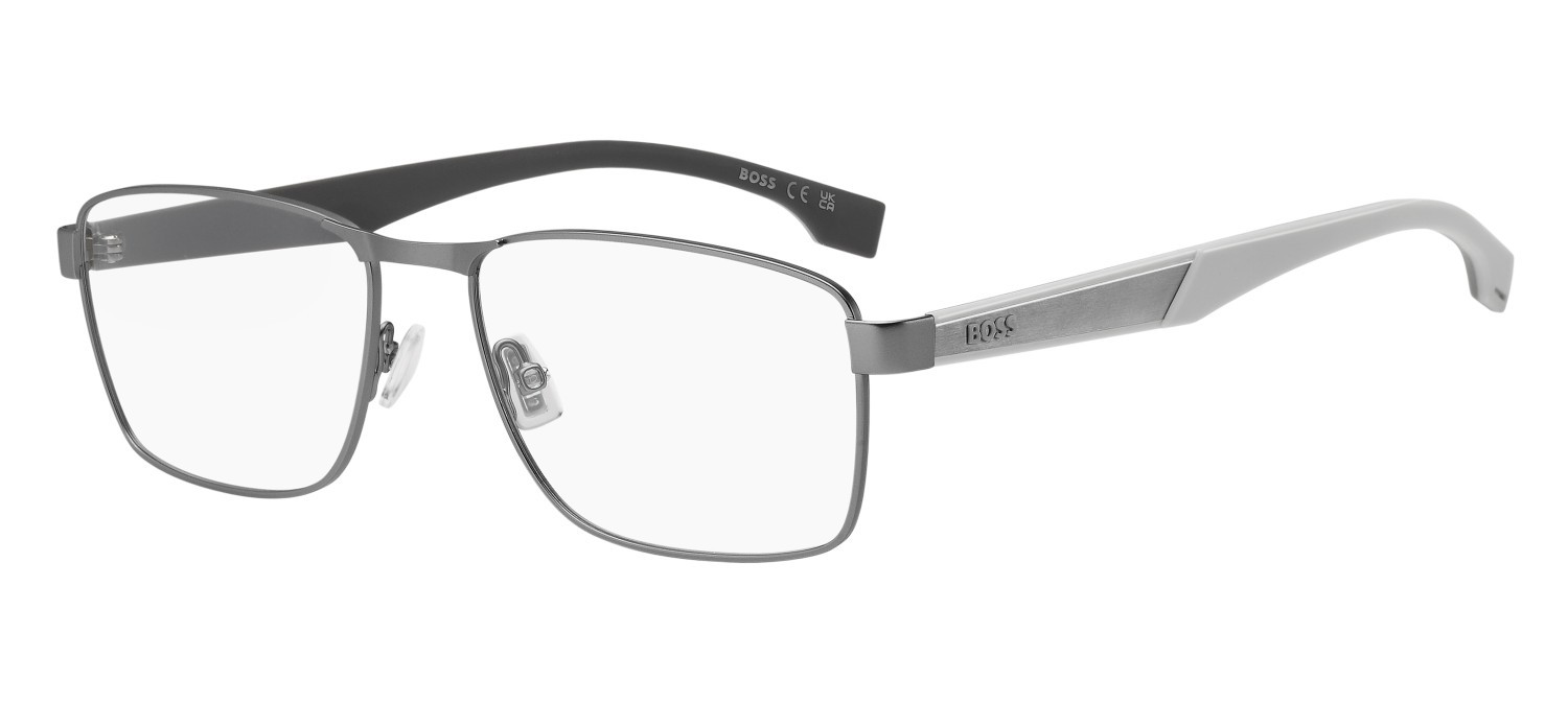 Eyeglasses Hugo Boss 1830 110111 R81 color matte ruthenium shape square 