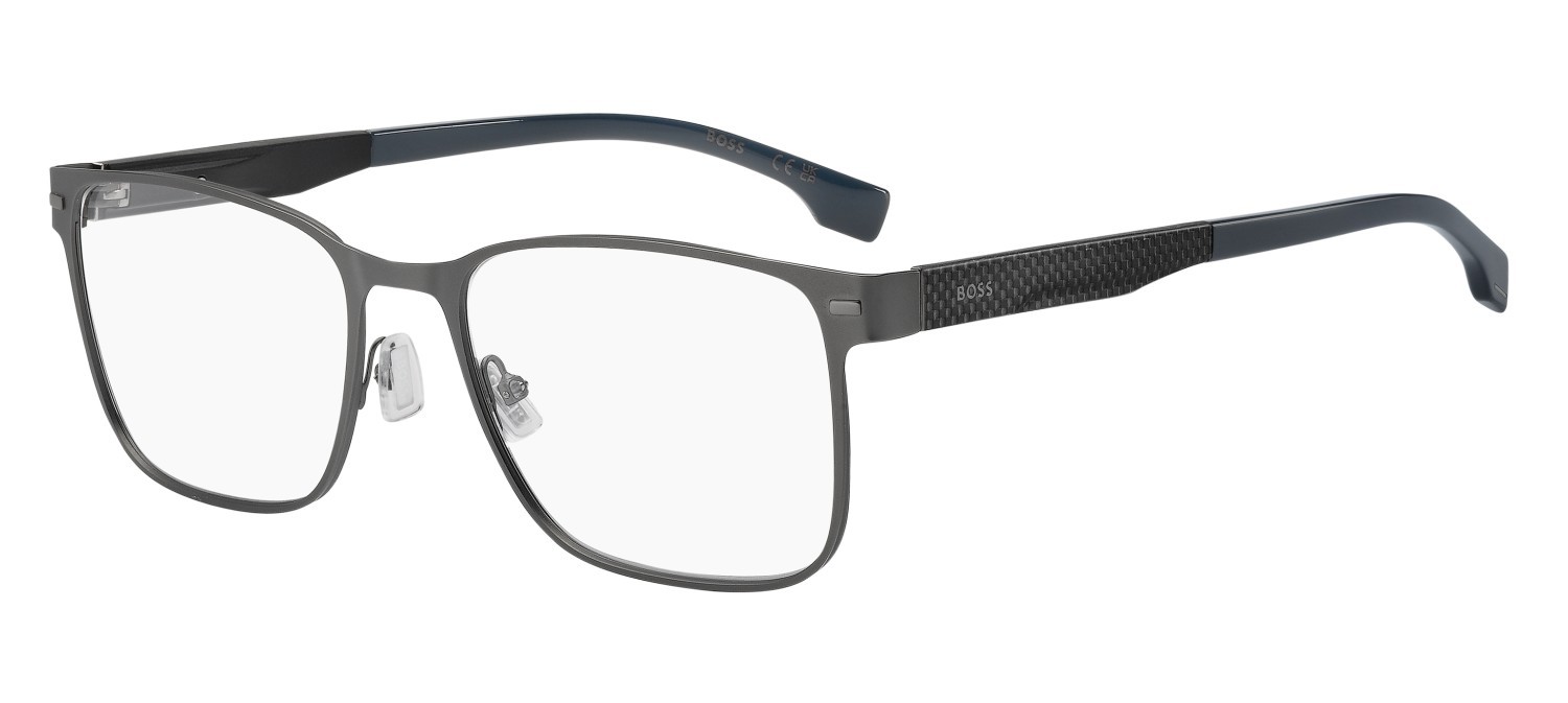 Eyeglasses Hugo Boss 1842 110112 R80 color matte dark ruthenium shape rectangle 