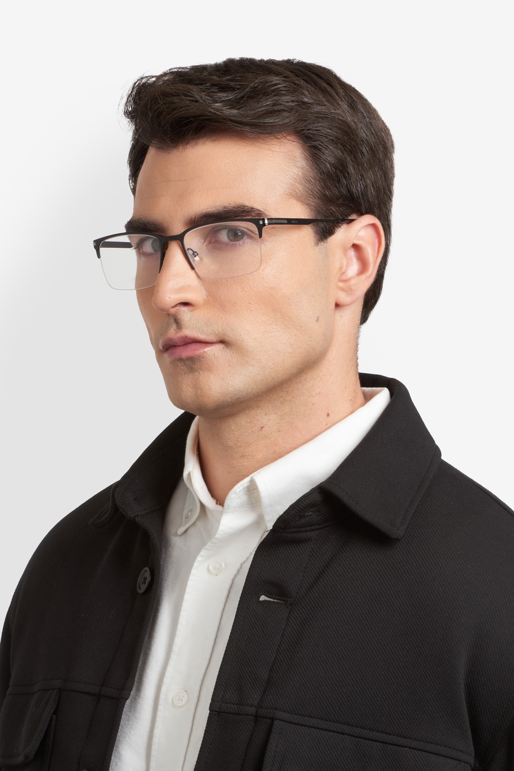 Eyeglasses Hugo Boss 1850 110114 003 color matte black shape rectangle 