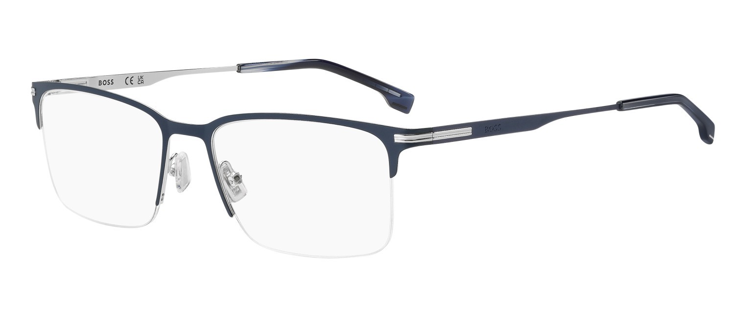 Eyeglasses Hugo Boss 1850 110114 FLL color matte blue shape rectangle 